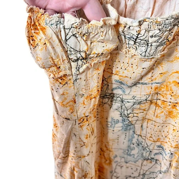 Urban Outfitters By The Sea Map Print Mini Dress - Picture 10 of 14